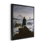 "Wanderer above the Sea of Fog" ("Der Wanderer über dem Nebelmeer") by Caspar David Friedrich, circa 1817  Framed Canvas Print Gallery Image 2