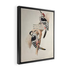 White-rumped Woodpecker Divination from # An Almanac of Birds # Divinations for Uncertain Days Framed Canvas Print Gallery Image 2