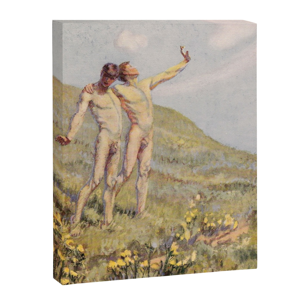 "Whose happiest days were far and away through fields, ... he and another wandering" (Margaret Cook) Canvas Print Gallery Image 6