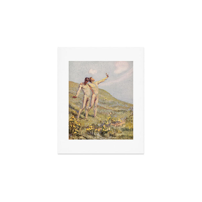 "Whose happiest days were far and away through fields, ... he and another wandering" (Margaret Cook) Art Print Gallery Image 1