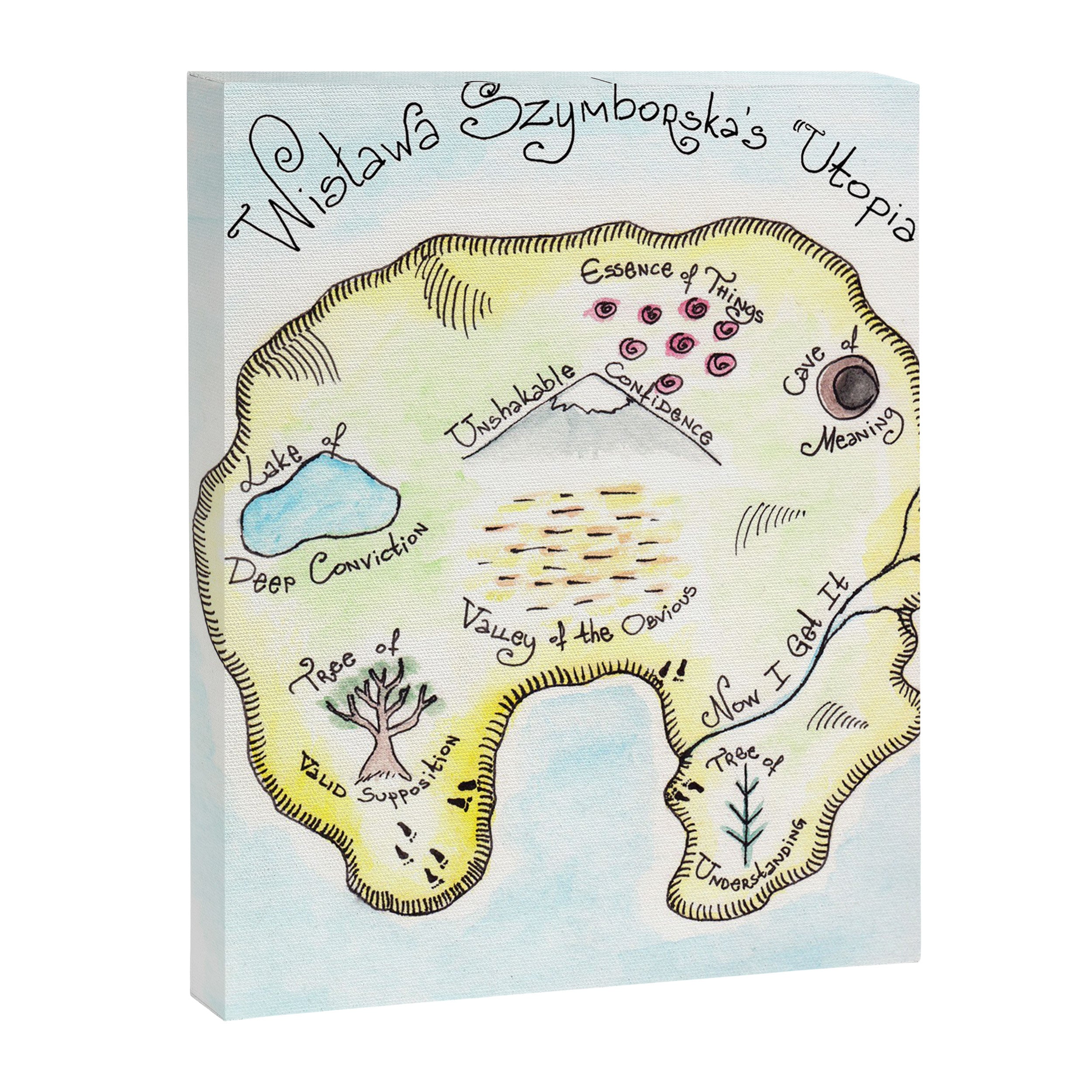 WisÃÂawa Szymborska's "Utopia" (Map by Maria Popova) Canvas Print Gallery Image 6