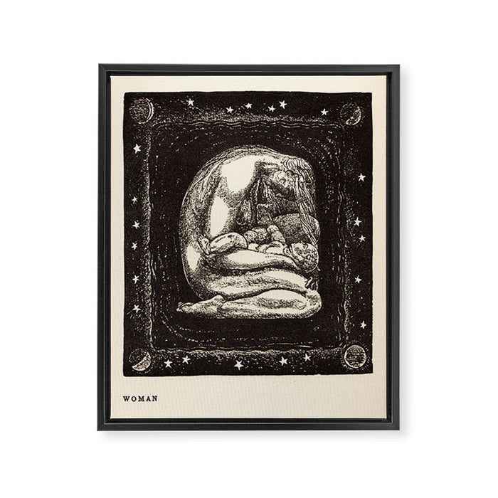 "Woman" by Rockwell Kent (1919) Framed Canvas Print Gallery Image 1