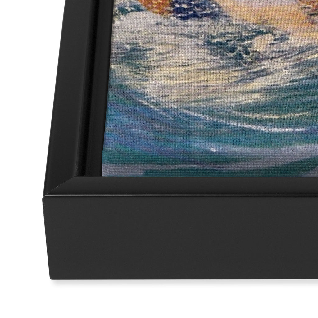 "You sea!... I behold... your crooked inviting fingers" (Margaret C. Cook, Leaves of Grass, 1913) Framed Canvas Print Gallery Image 3
