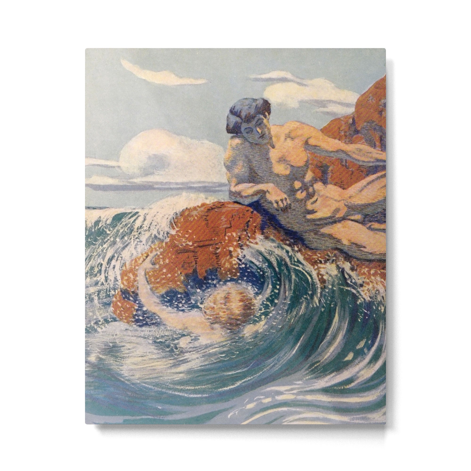 "You sea!... I behold... your crooked inviting fingers" (Margaret C. Cook, Leaves of Grass, 1913) Metal Print Gallery Image 4