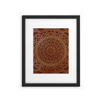 Mandala Royal - Red and Gold Framed Art Print Gallery Image 6
