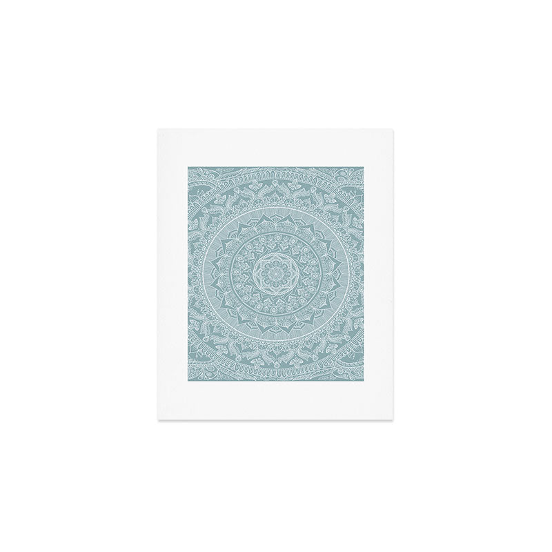 Mandala - Soft turquoise Art Print Gallery Image 1