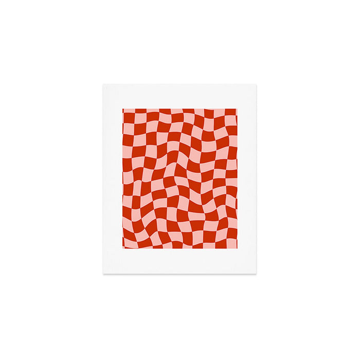 Play Checkers Blush Art Print Gallery Image 1