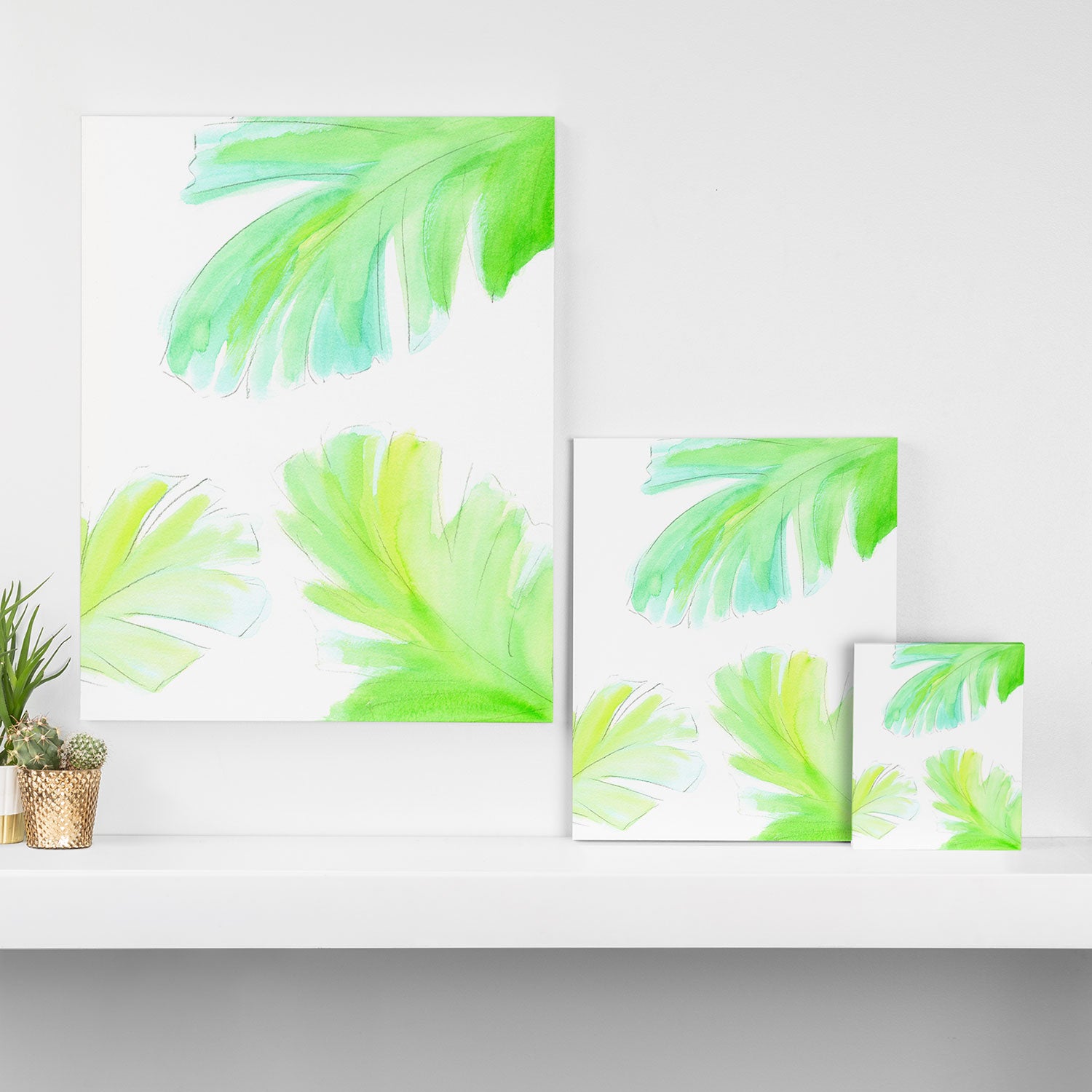 Banana Leaf Canvas Print Gallery Image 3
