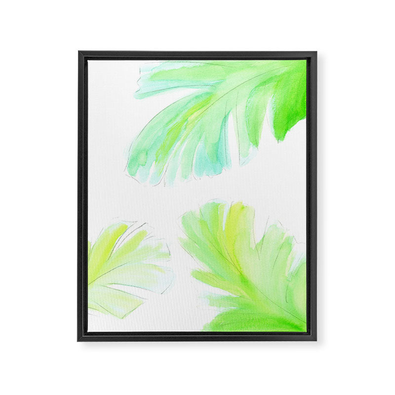 Banana Leaf Framed Canvas Print Gallery Image 3