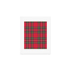 Red Tartan Art Print Gallery Image 1