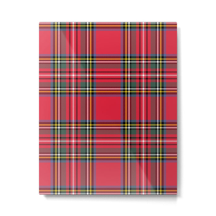 Red Tartan Metal Print Gallery Image 1
