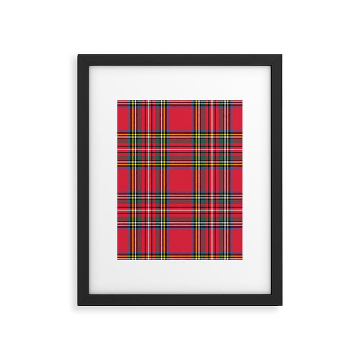 Red Tartan Framed Art Print Gallery Image 1