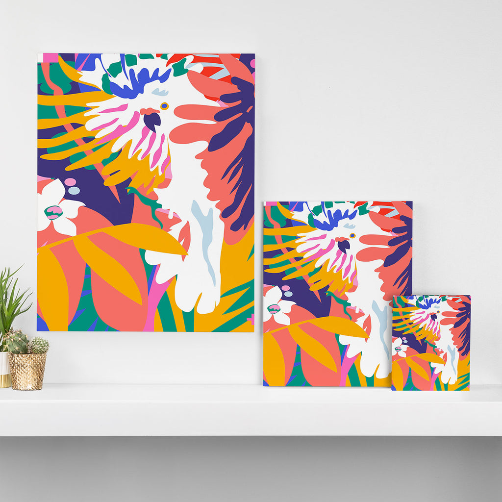 cockatoo tropic shift Canvas Print Gallery Image 3