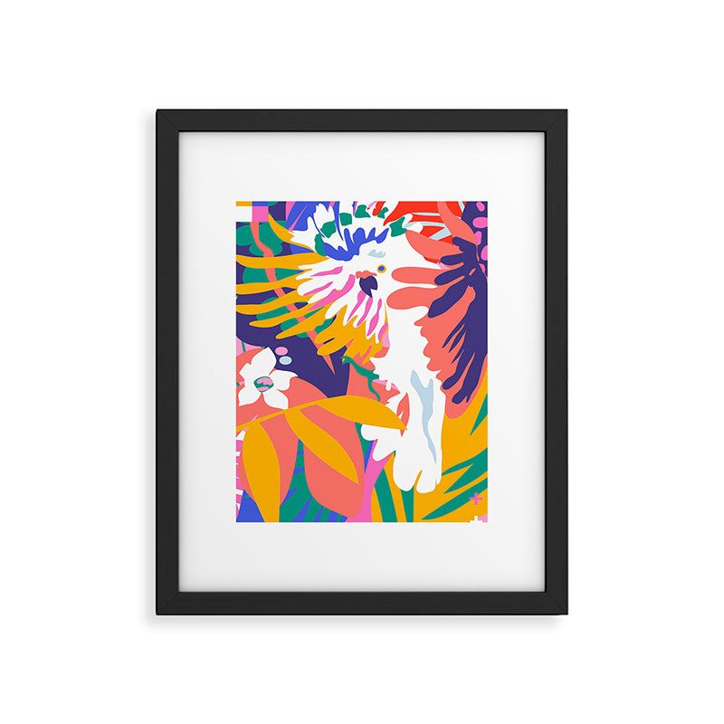 cockatoo tropic shift Framed Art Print Gallery Image 4