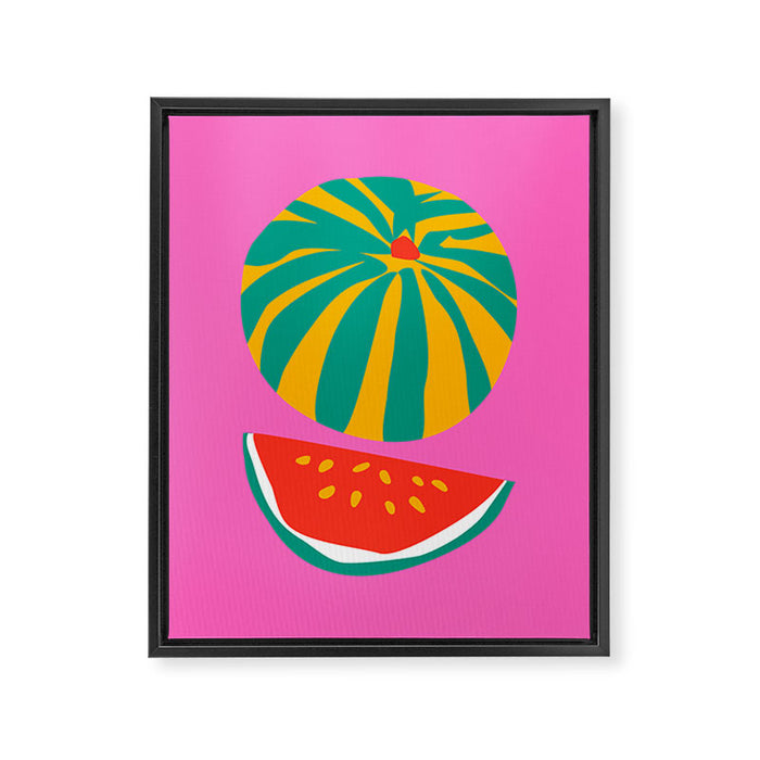 Watermelon Framed Canvas Print Gallery Image 1
