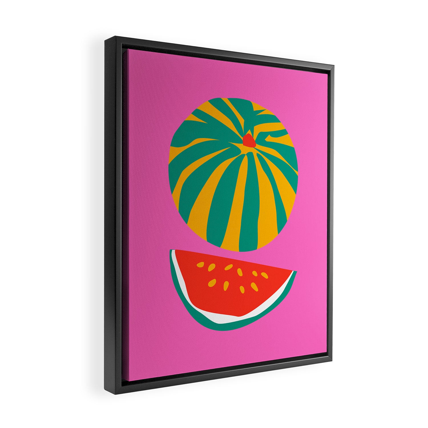 Watermelon Framed Canvas Print Gallery Image 2