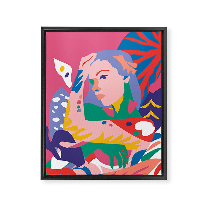 Wild Woman Framed Canvas Print Gallery Image 3