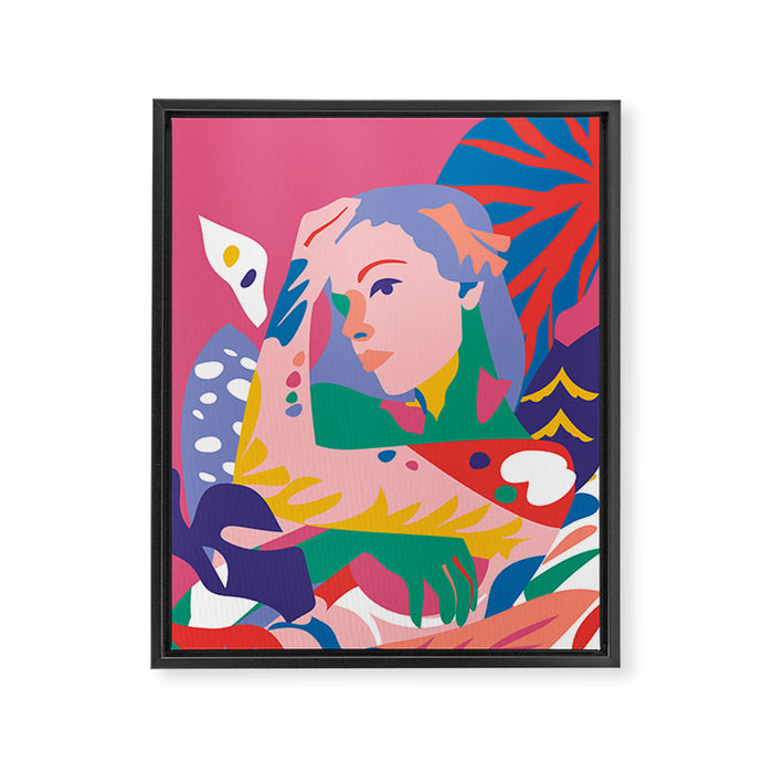 Wild Woman Framed Canvas Print Gallery Image 1