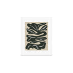 Winding Minimalism Flower Plant Monochrome Still Life Art Print Gallery Image 1