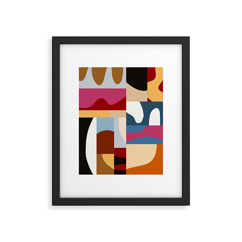 Ypres Mosaic Modernist Pattern Print Framed Art Print Gallery Image 4