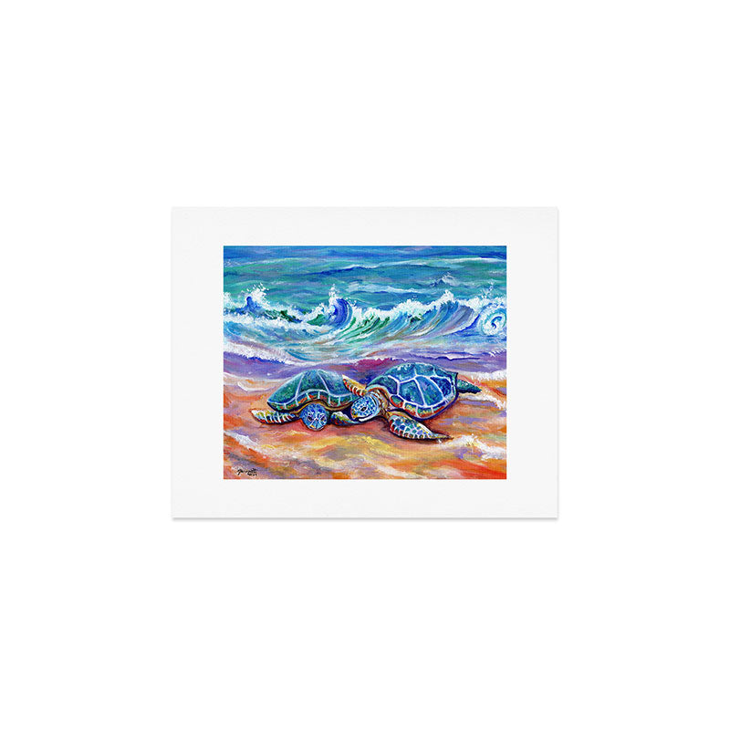 Honu Hugs and Love Art Print Gallery Image 1
