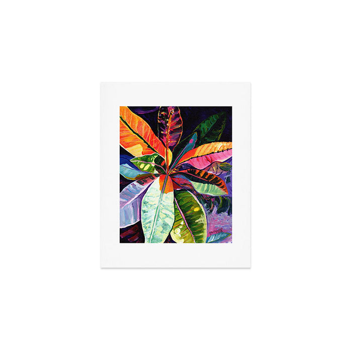 Kauai Croton Leaves Art Print Gallery Image 1