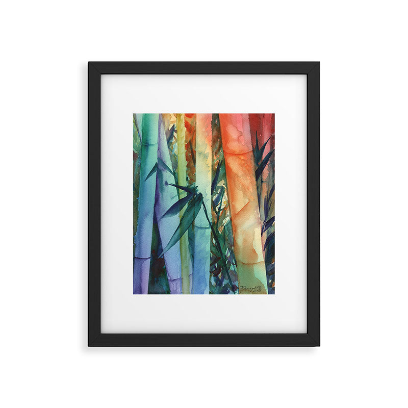 Kauai Rainbow Bamboo 2 Framed Art Print