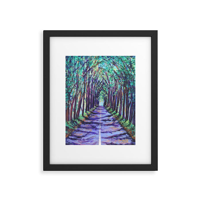 Kauai Tree Tunnel Framed Art Print Gallery Image 1