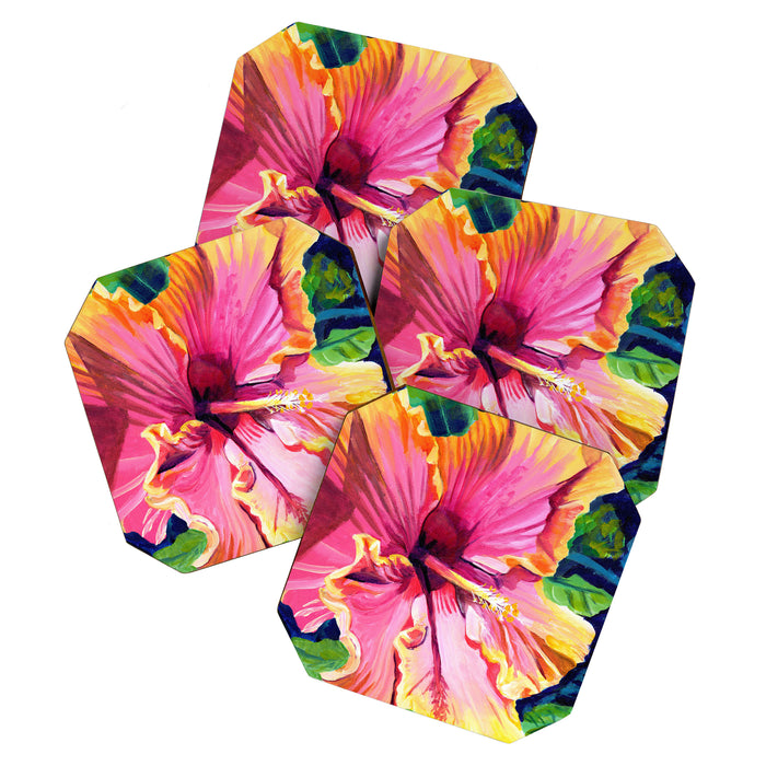 Tropical Bliss Hibiscus Coaster Gallery Image 1