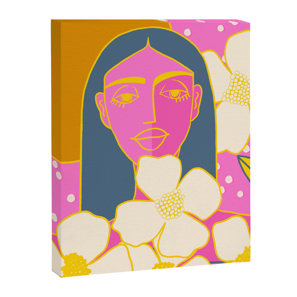 A Girl And Her Flowers Canvas Print Gallery Image 8