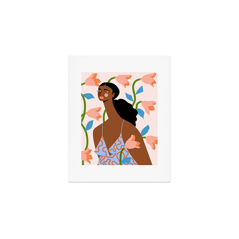 Abstract Dress Art Print Gallery Image 1
