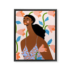 Abstract Dress Framed Canvas Print Gallery Image 6