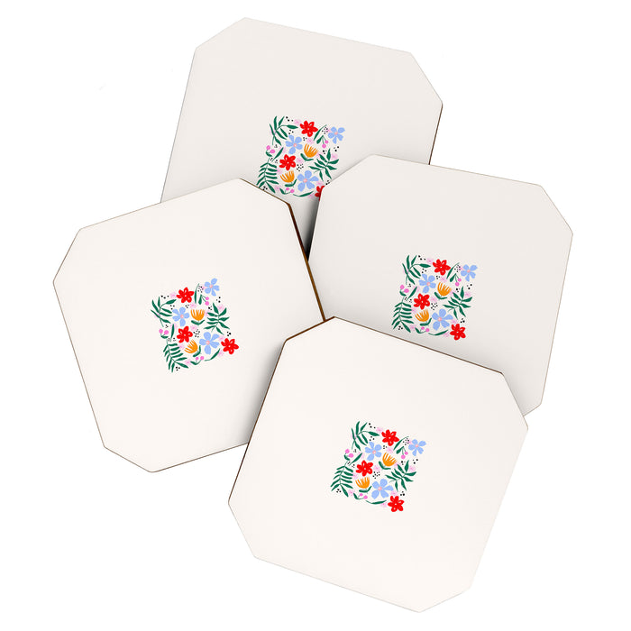 Abstract Florals Coaster Gallery Image 1