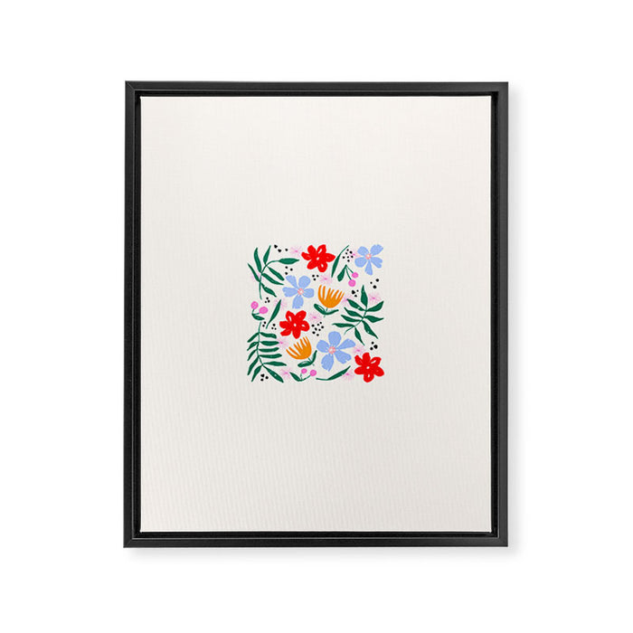 Abstract Florals Framed Canvas Print Gallery Image 1