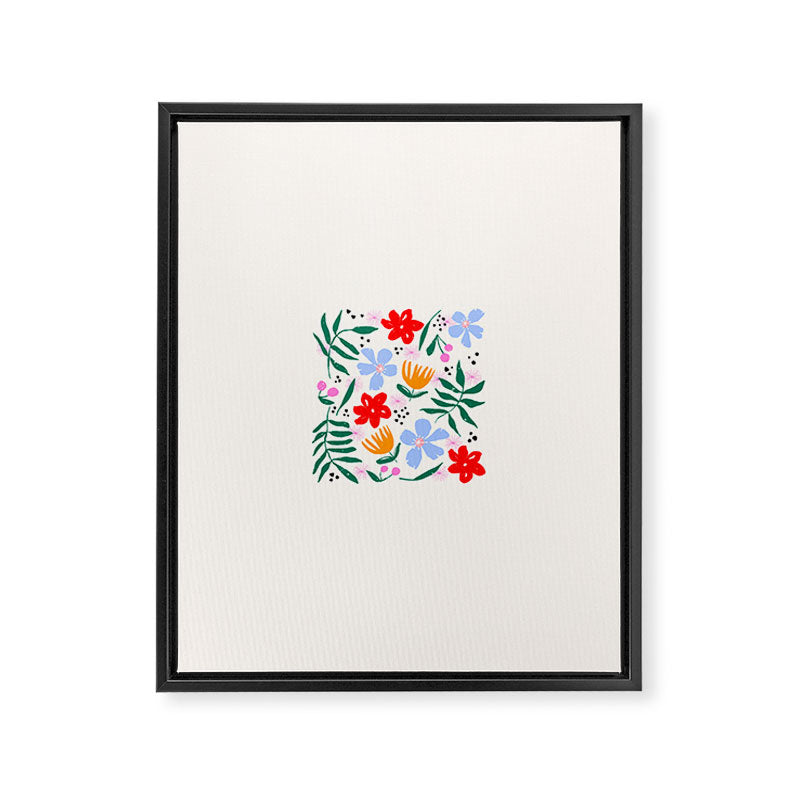 Abstract Florals Framed Canvas Print Gallery Image 8