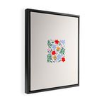 Abstract Florals Framed Canvas Print Gallery Image 2