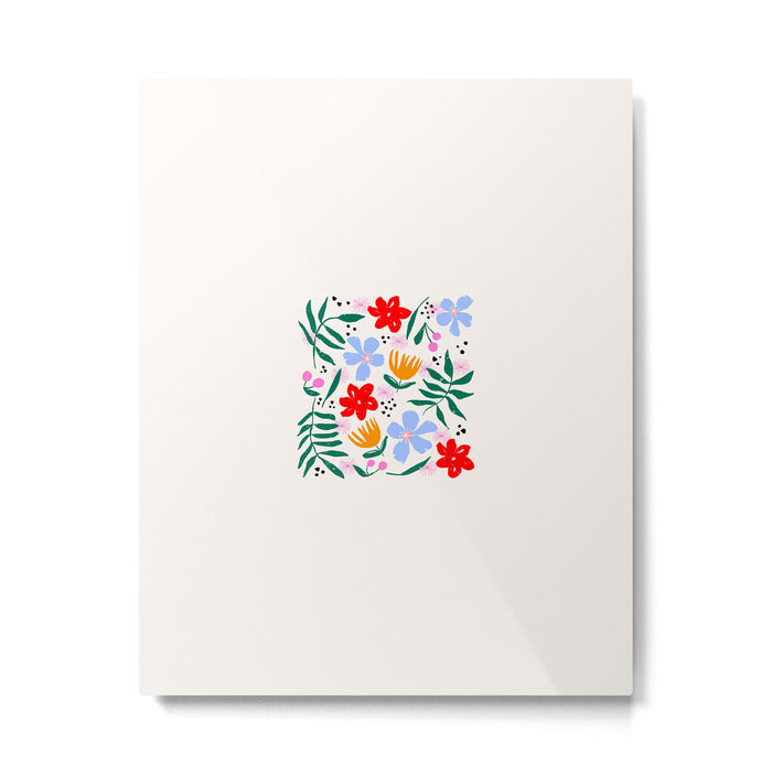 Abstract Florals Metal Print Gallery Image 1