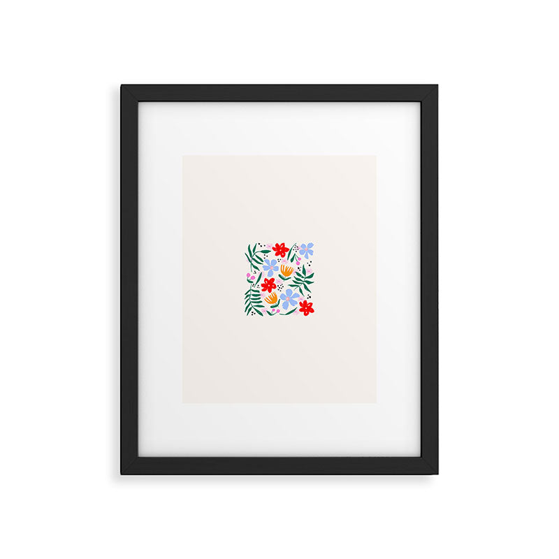 Abstract Florals Framed Art Print Gallery Image 6