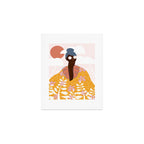 Abstract Woman - Messy Bun Art Print Gallery Image 1