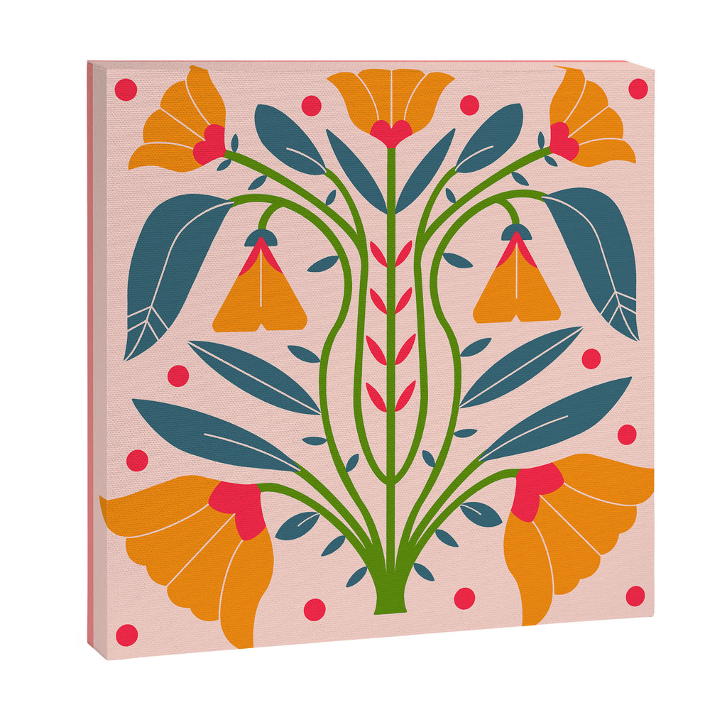 Art Nouveau Symmetric Buttercups Canvas Print Gallery Image 3