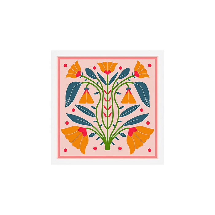 Art Nouveau Symmetric Buttercups Art Print Gallery Image 1