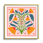 Art Nouveau Symmetric Buttercups Framed Art Print Gallery Image 36