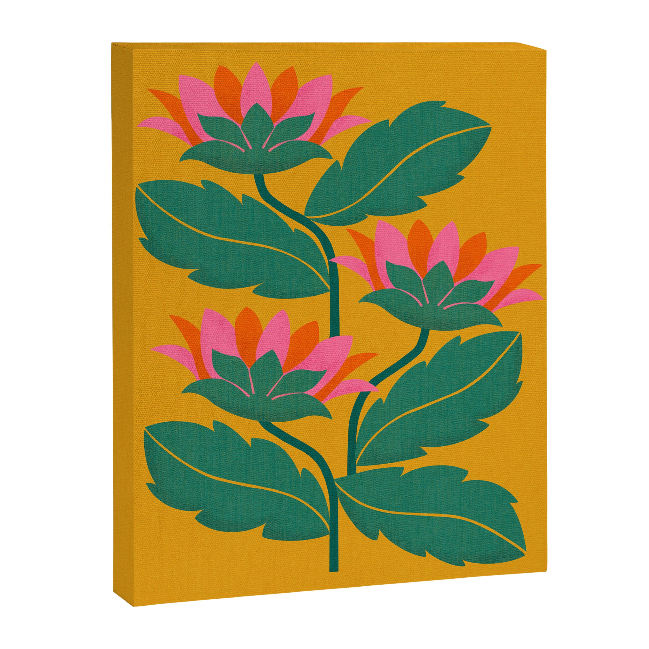 Art Nouveau - Tropical Trio  Canvas Print Gallery Image 6