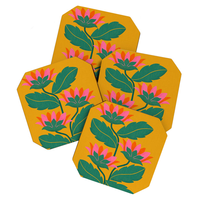 Art Nouveau - Tropical Trio  Coaster Gallery Image 1