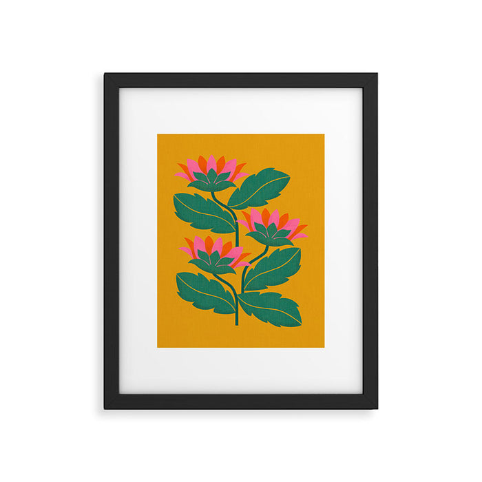 Art Nouveau - Tropical Trio  Framed Art Print Gallery Image 1