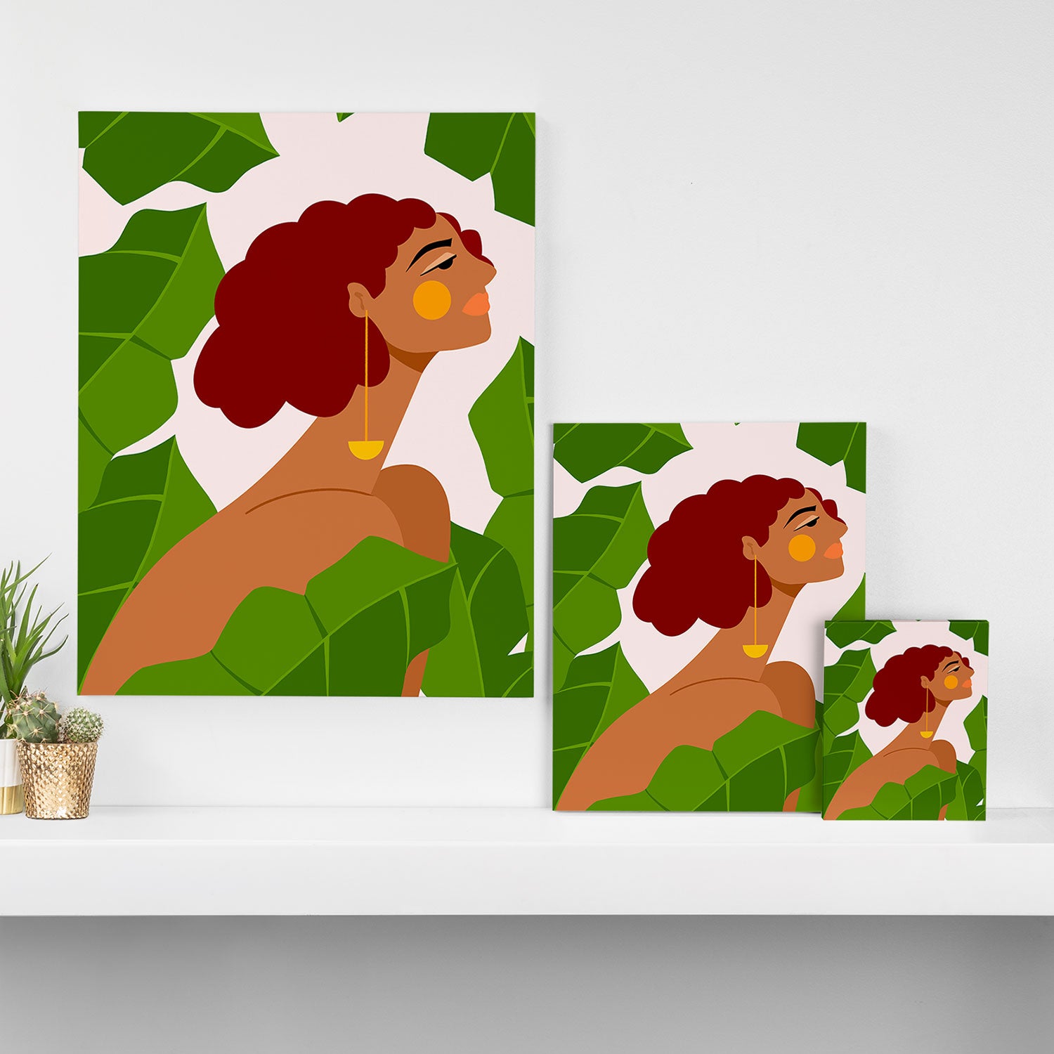 Banana Leaves Canvas Print Gallery Image 3