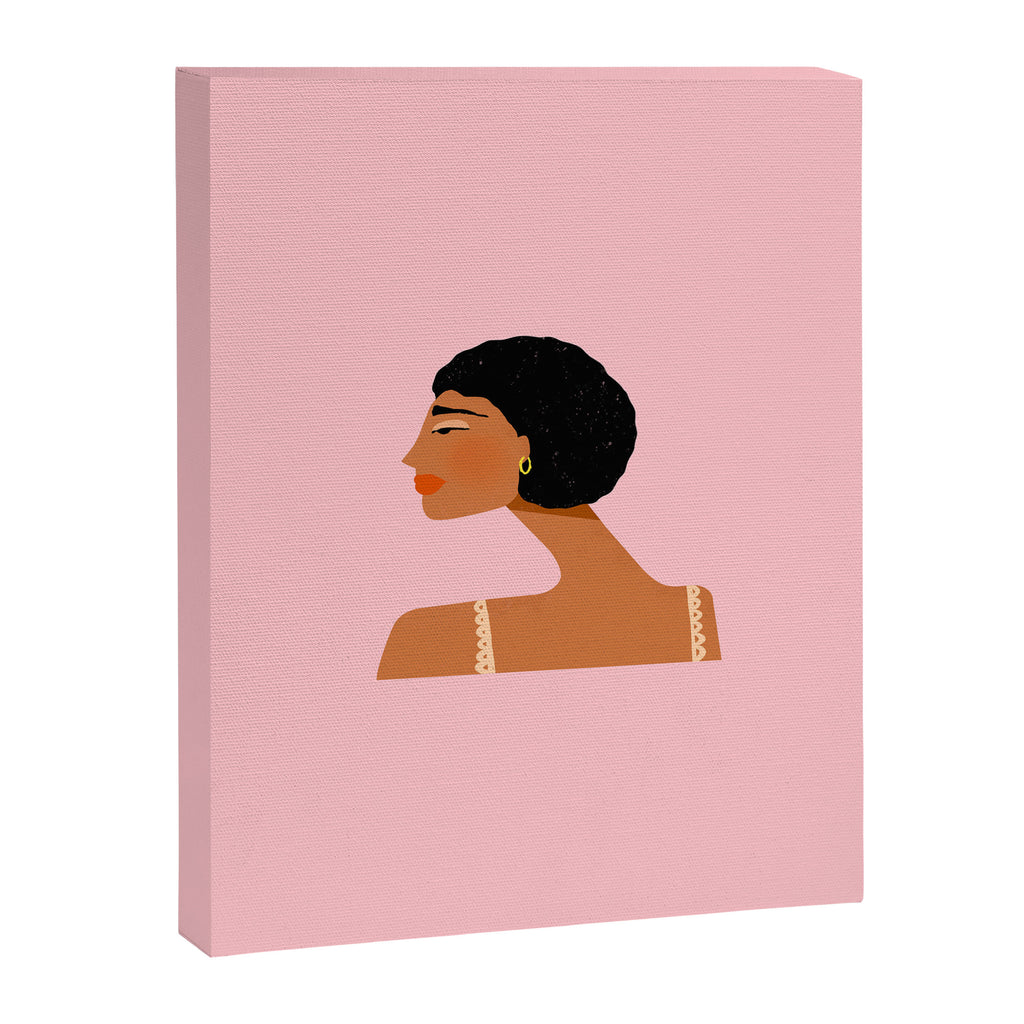 Black Woman Side Profile Canvas Print Gallery Image 8