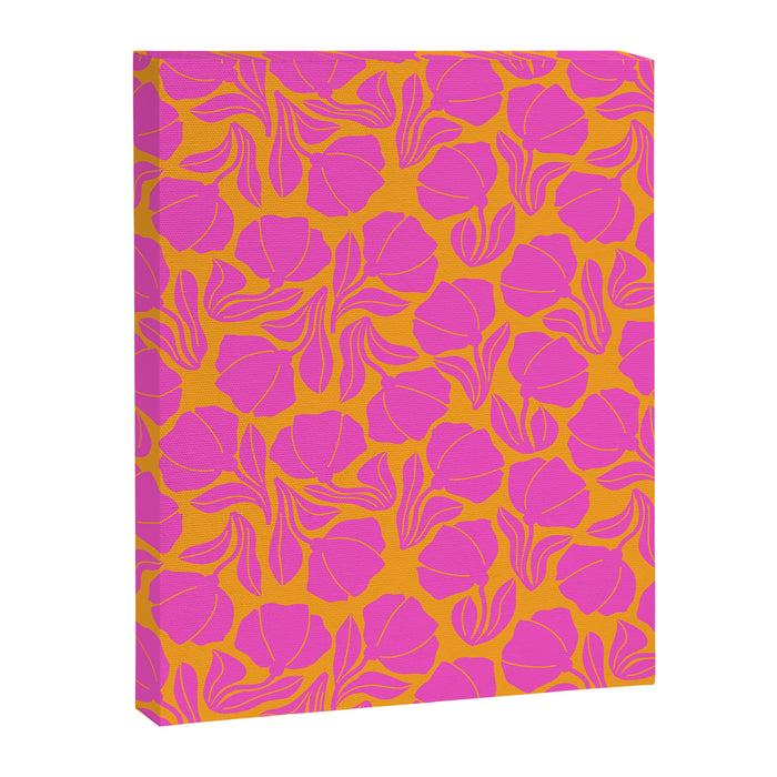 Boho Blooms - Hot Pink Canvas Print Gallery Image 1