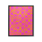 Boho Blooms - Hot Pink Framed Canvas Print Gallery Image 8