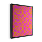 Boho Blooms - Hot Pink Framed Canvas Print Gallery Image 2